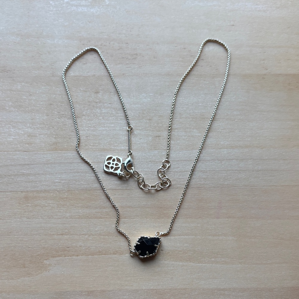 Kendra Scott Black Pendant Necklace